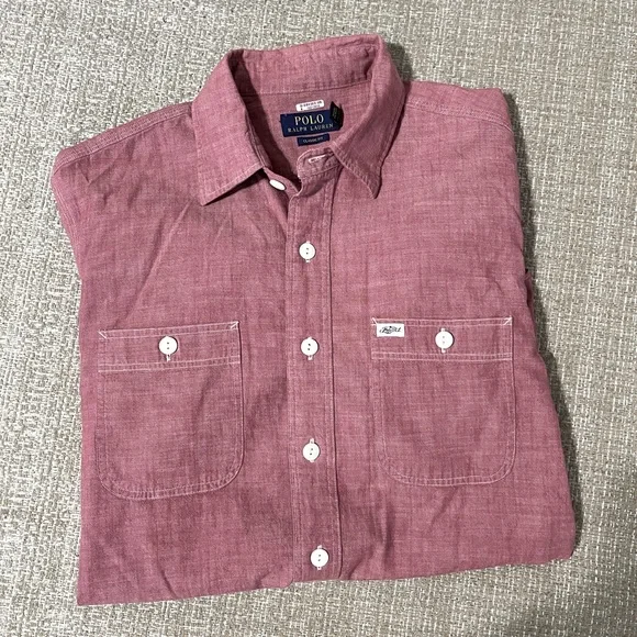 Polo Ralph Lauren Mens Button up sz L - Picture 1 of 9